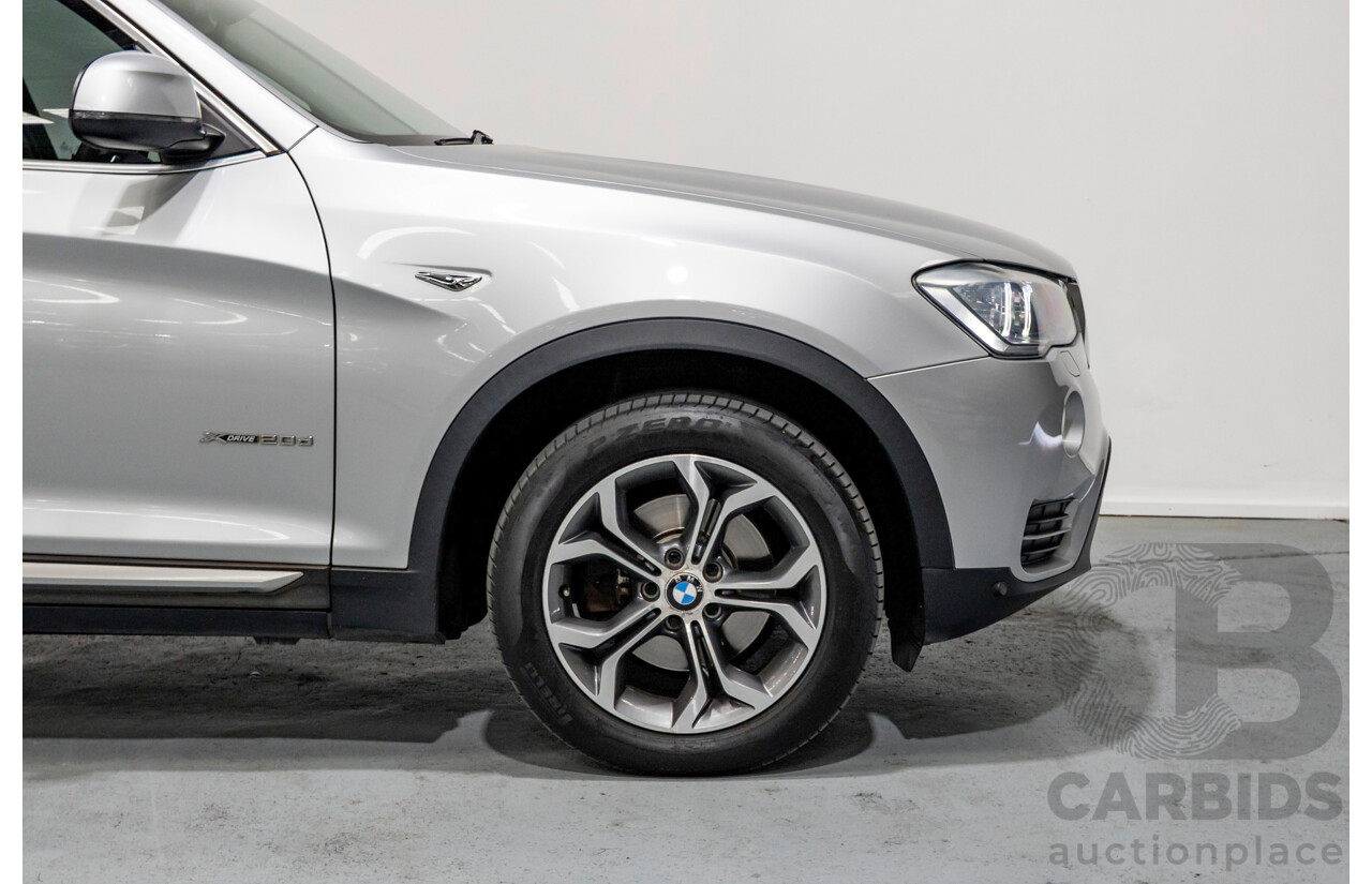 7/2015 BMW X3 xDrive20d (AWD) F25 MY15 4d Wagon Glacier Silver Metallic Turbo Diesel 2.0L