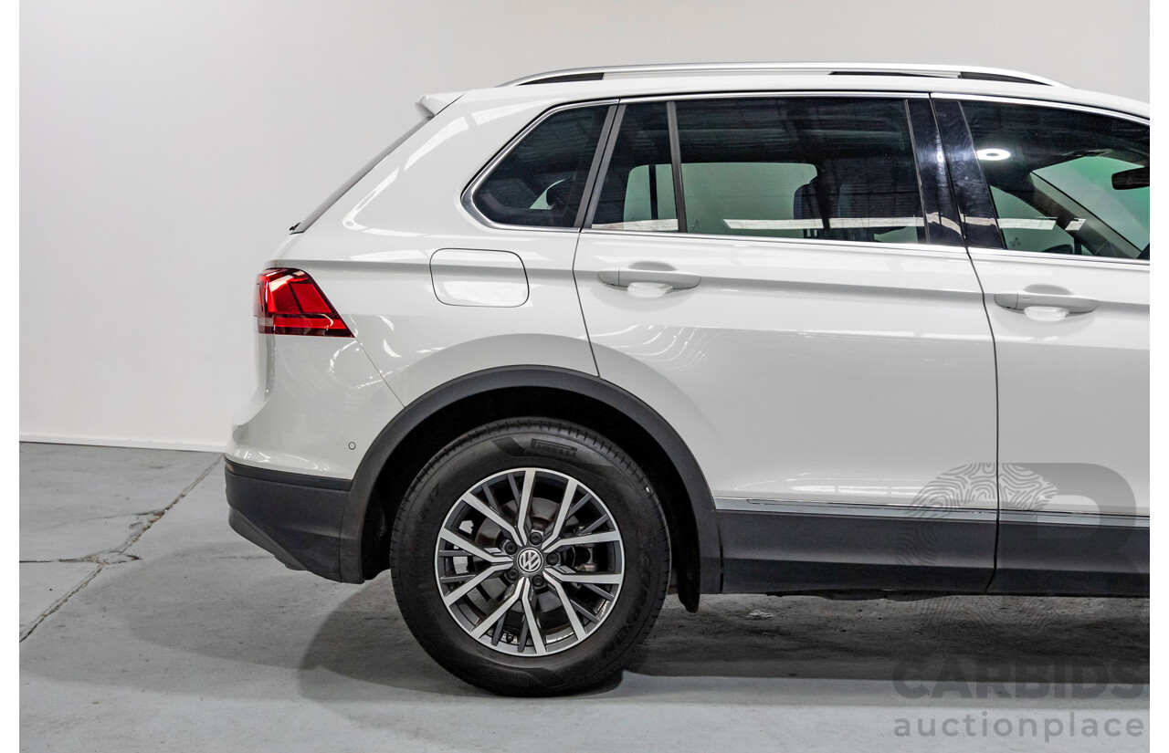 6/2018 Volkswagen Tiguan 110 TSI Comfortline 5NA MY18 4d Wagon Pure White Turbo 1.4L