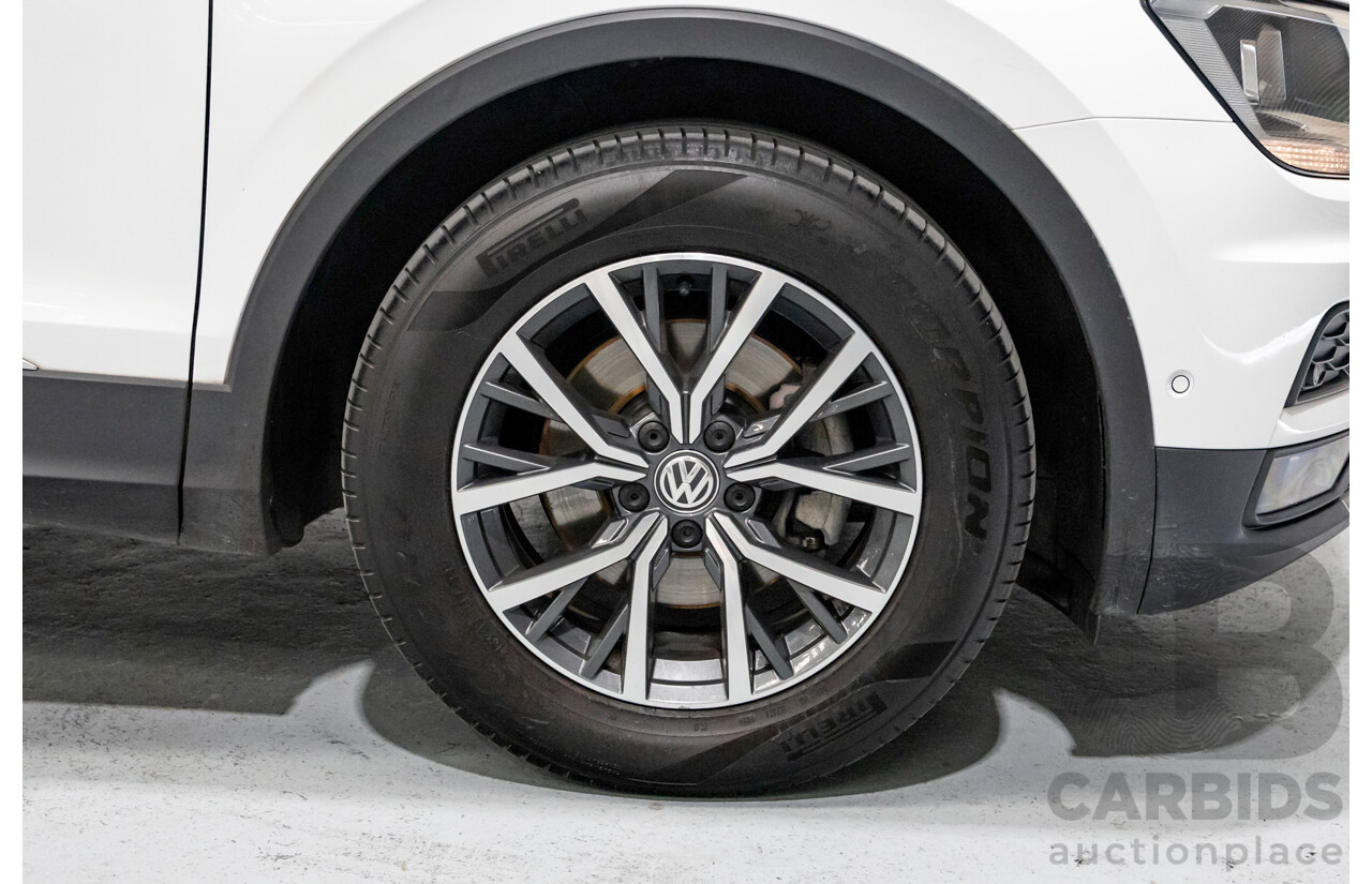 6/2018 Volkswagen Tiguan 110 TSI Comfortline 5NA MY18 4d Wagon Pure White Turbo 1.4L