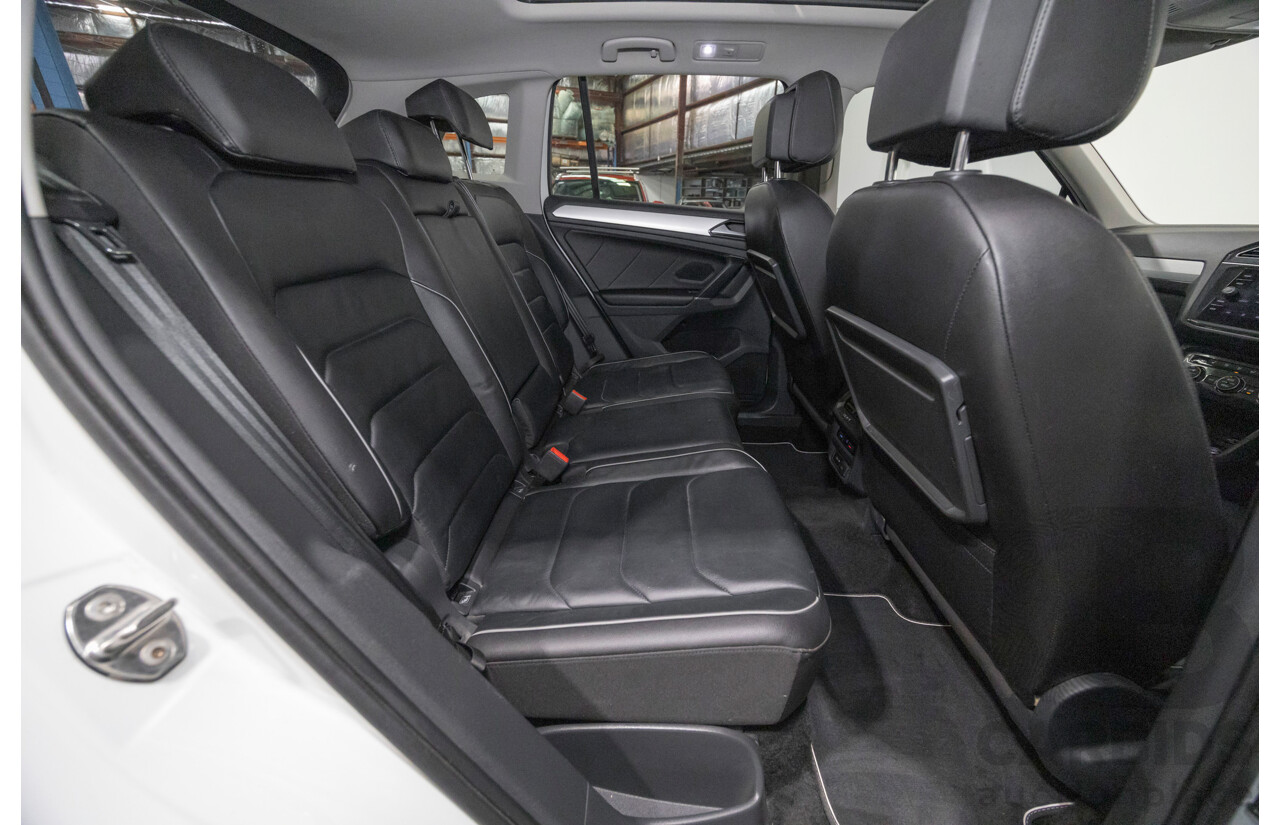 6/2018 Volkswagen Tiguan 110 TSI Comfortline 5NA MY18 4d Wagon Pure White Turbo 1.4L
