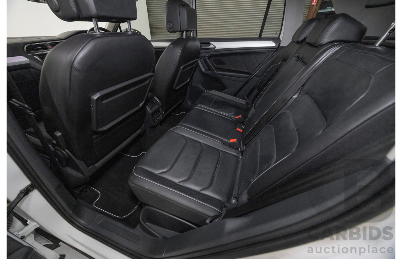 6/2018 Volkswagen Tiguan 110 TSI Comfortline 5NA MY18 4d Wagon Pure White Turbo 1.4L
