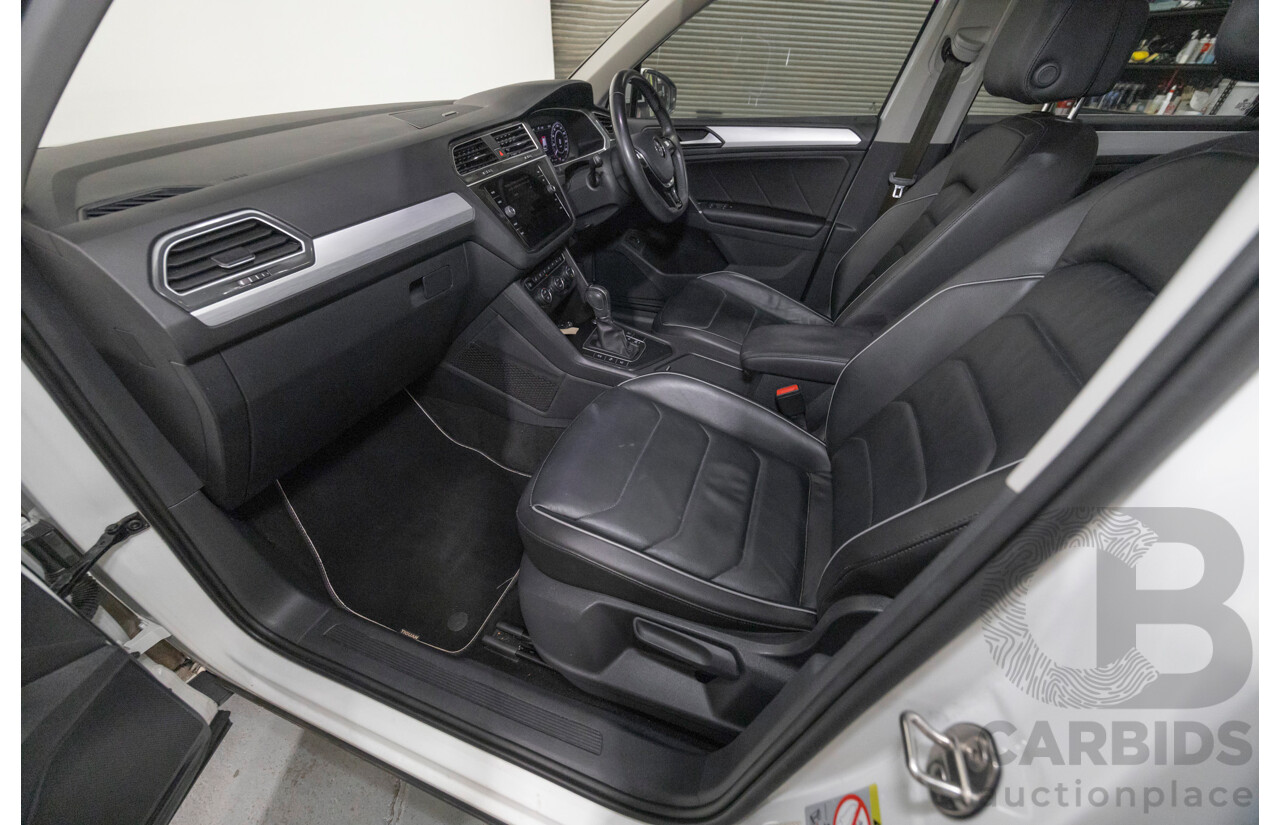 6/2018 Volkswagen Tiguan 110 TSI Comfortline 5NA MY18 4d Wagon Pure White Turbo 1.4L