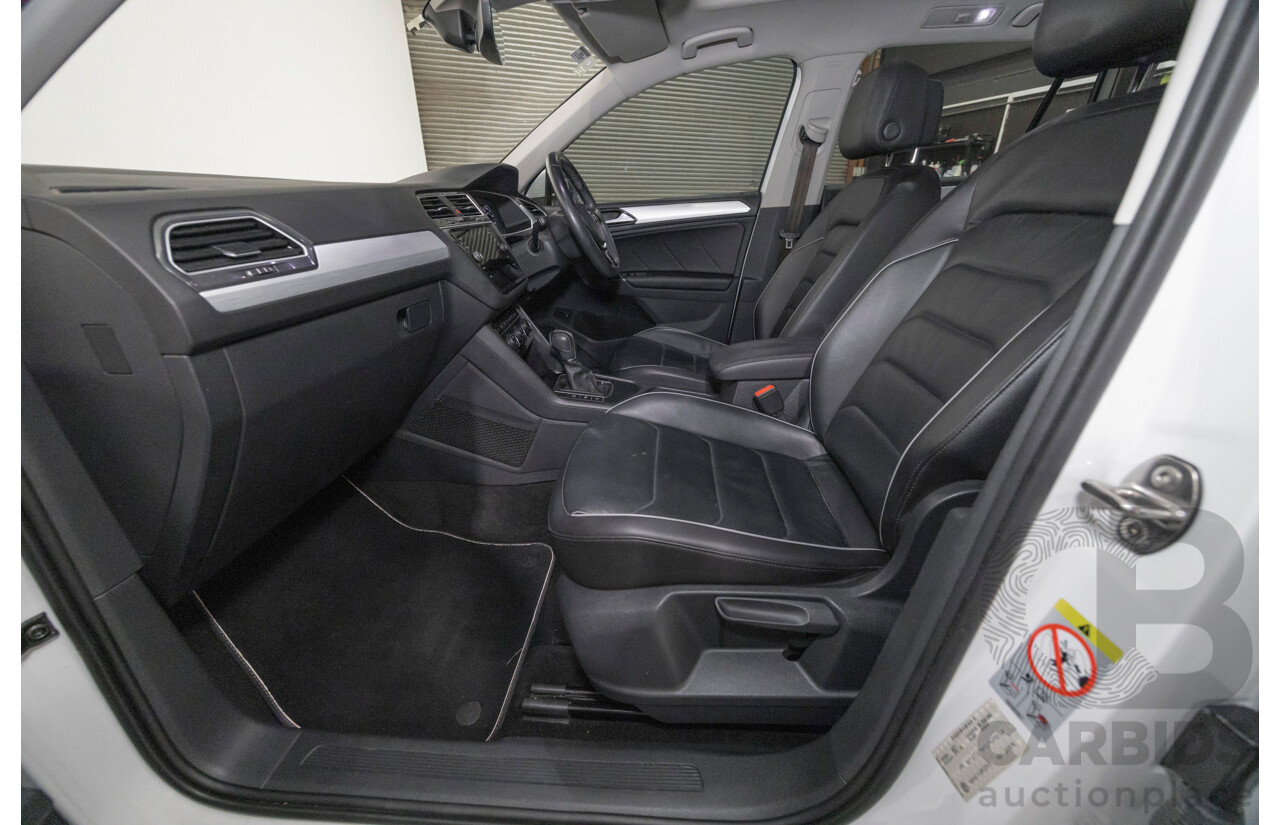 6/2018 Volkswagen Tiguan 110 TSI Comfortline 5NA MY18 4d Wagon Pure White Turbo 1.4L