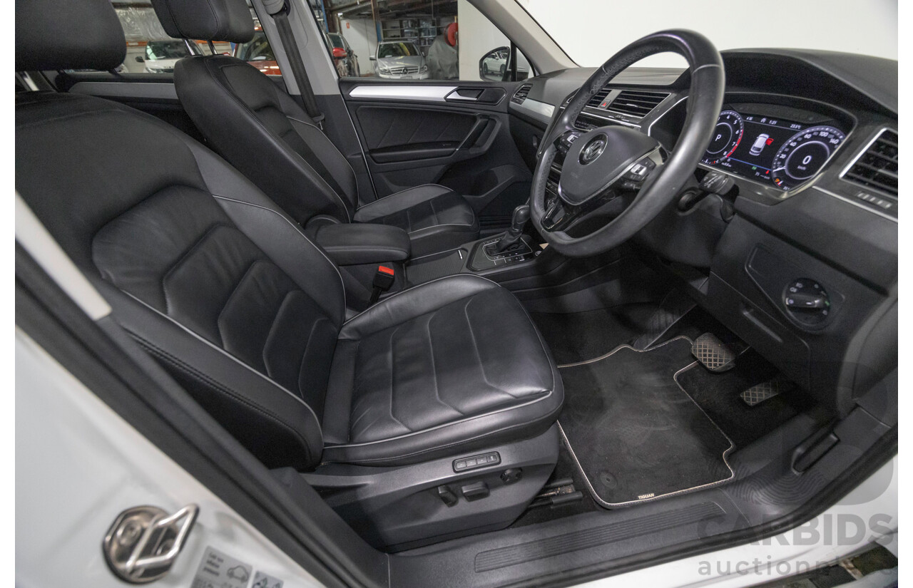 6/2018 Volkswagen Tiguan 110 TSI Comfortline 5NA MY18 4d Wagon Pure White Turbo 1.4L
