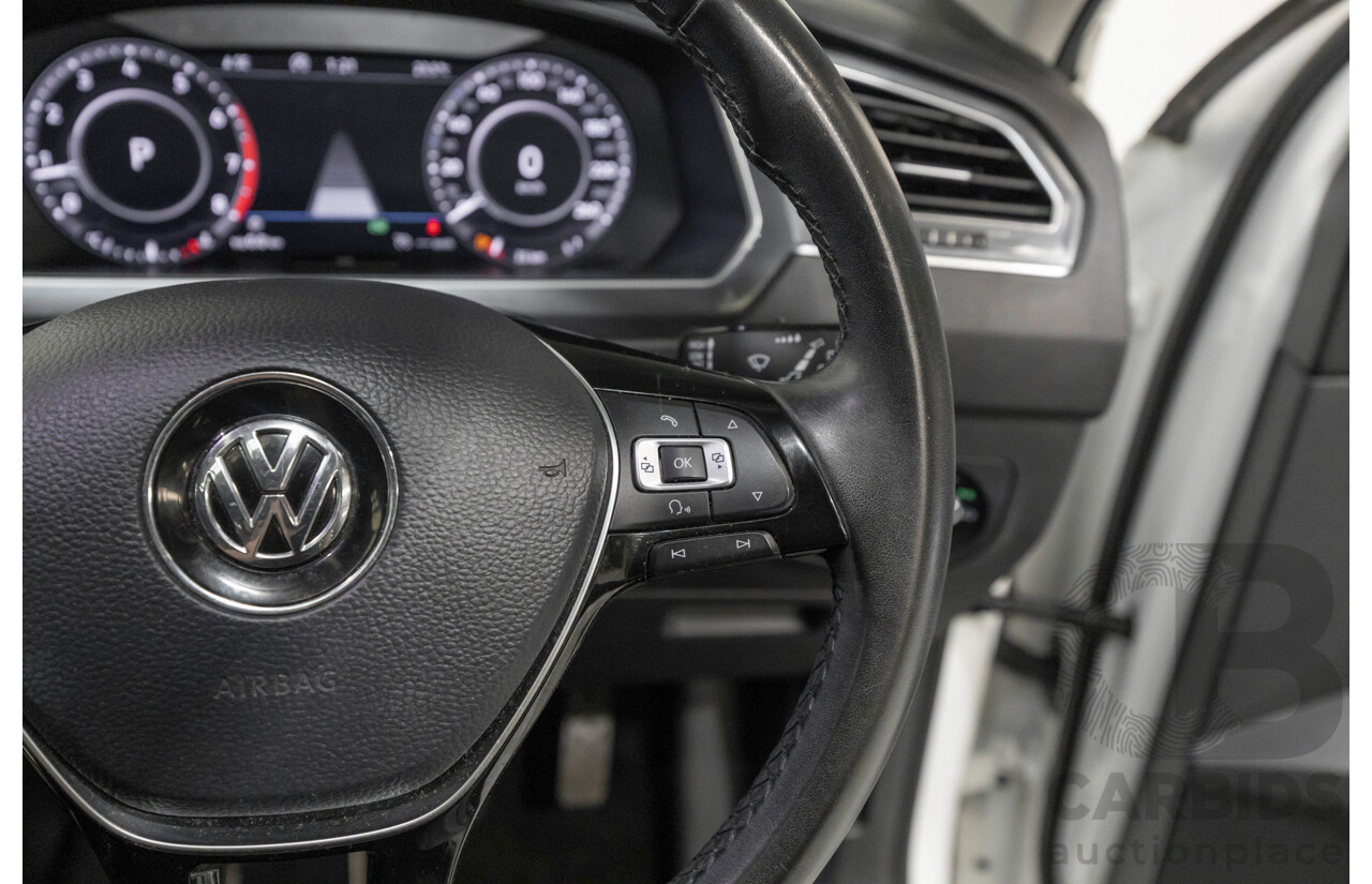 6/2018 Volkswagen Tiguan 110 TSI Comfortline 5NA MY18 4d Wagon Pure White Turbo 1.4L