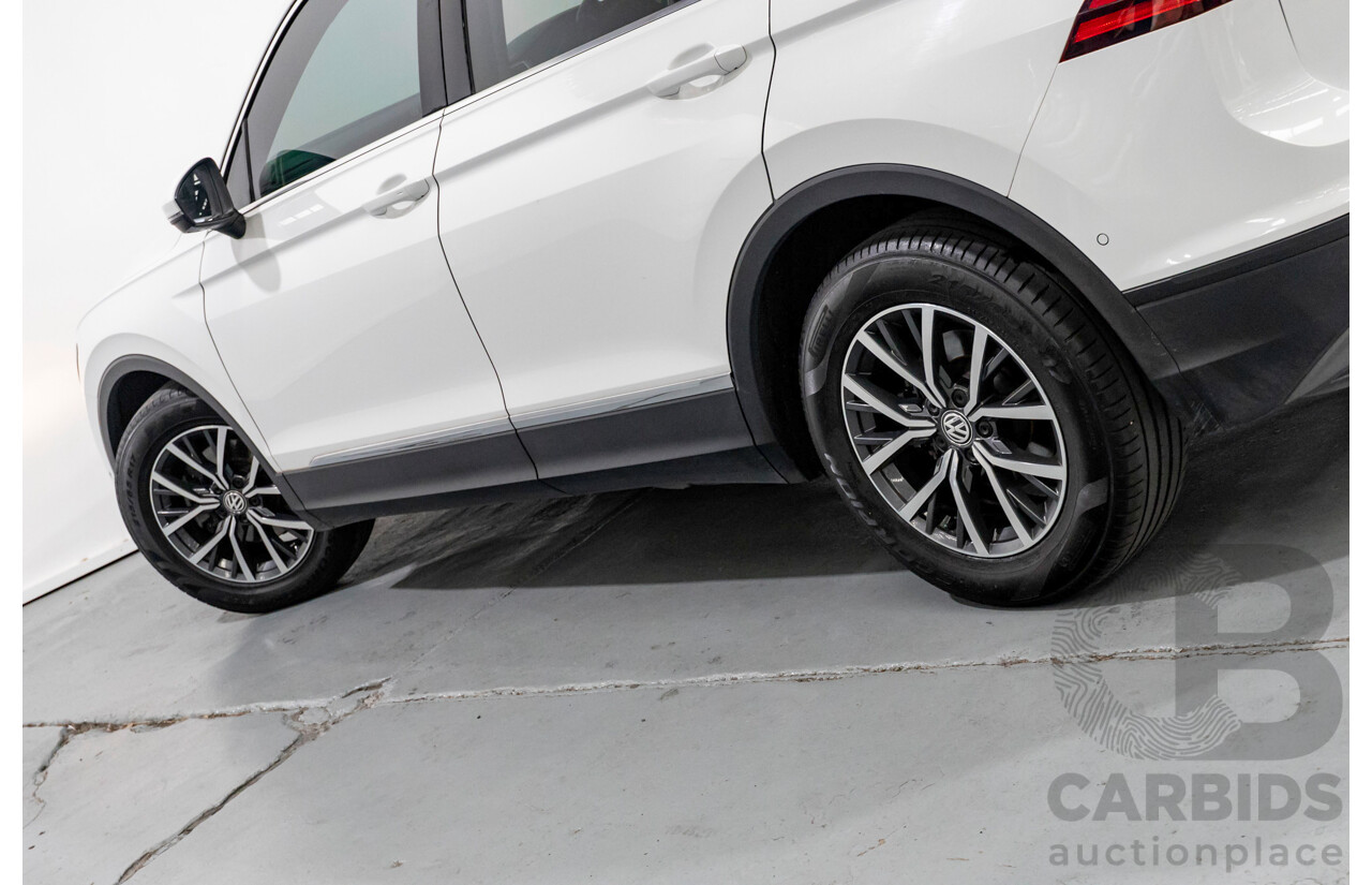 6/2018 Volkswagen Tiguan 110 TSI Comfortline 5NA MY18 4d Wagon Pure White Turbo 1.4L