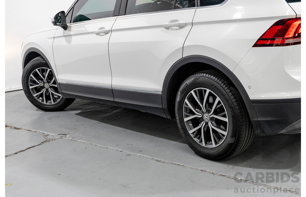 6/2018 Volkswagen Tiguan 110 TSI Comfortline 5NA MY18 4d Wagon Pure White Turbo 1.4L