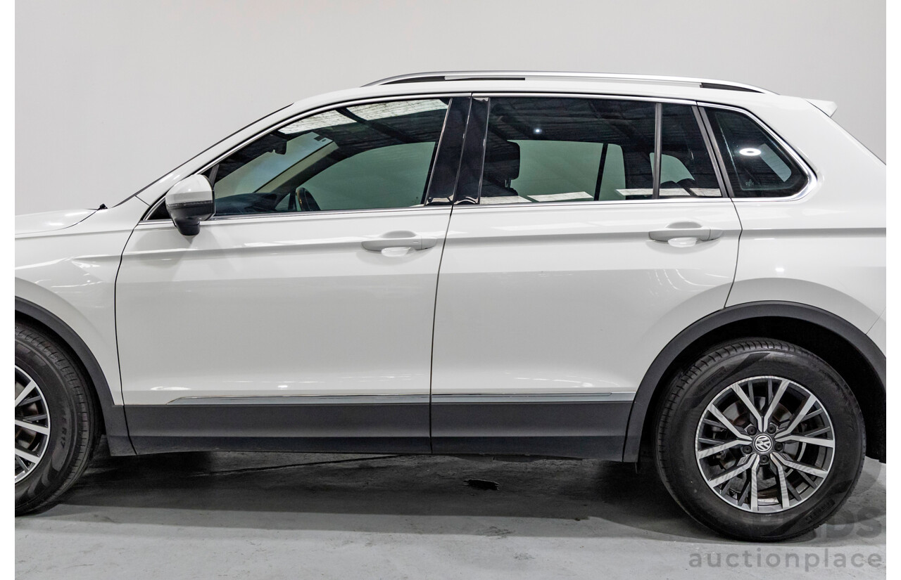 6/2018 Volkswagen Tiguan 110 TSI Comfortline 5NA MY18 4d Wagon Pure White Turbo 1.4L