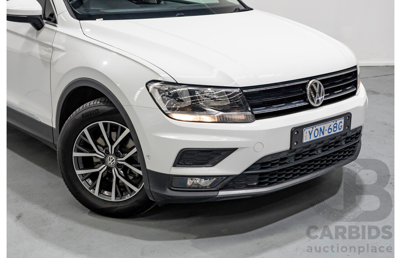 6/2018 Volkswagen Tiguan 110 TSI Comfortline 5NA MY18 4d Wagon Pure White Turbo 1.4L