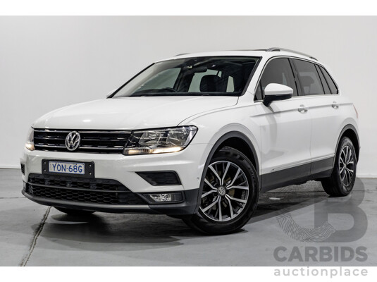 6/2018 Volkswagen Tiguan 110 TSI Comfortline 5NA MY18 4d Wagon Pure White Turbo 1.4L