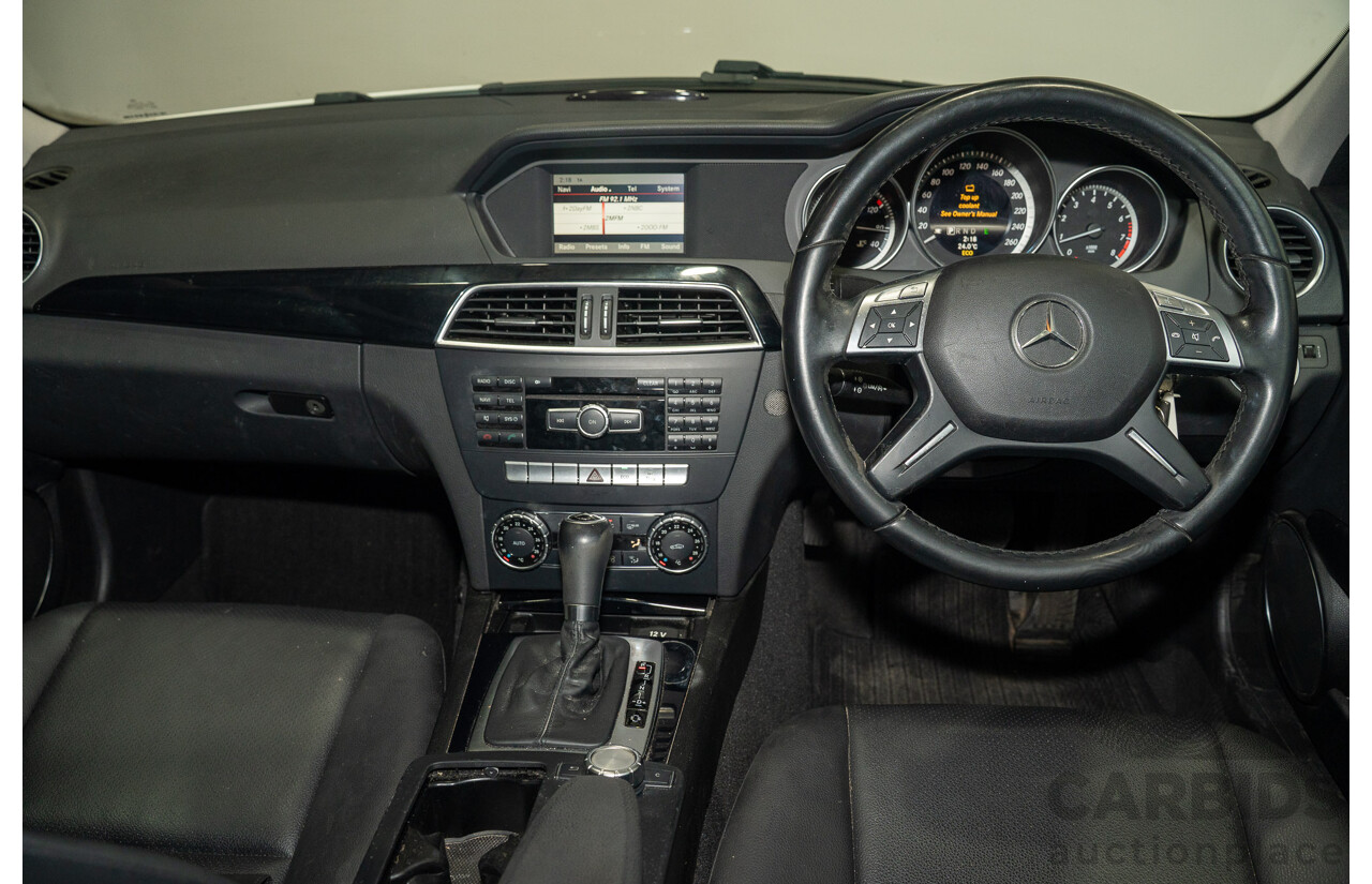 07/2013 Mercedes-Benz C200 BE W204 MY13 4d Sedan White 1.8L