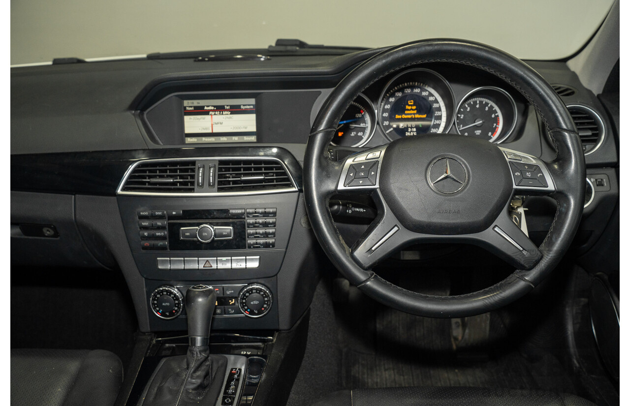 07/2013 Mercedes-Benz C200 BE W204 MY13 4d Sedan White 1.8L