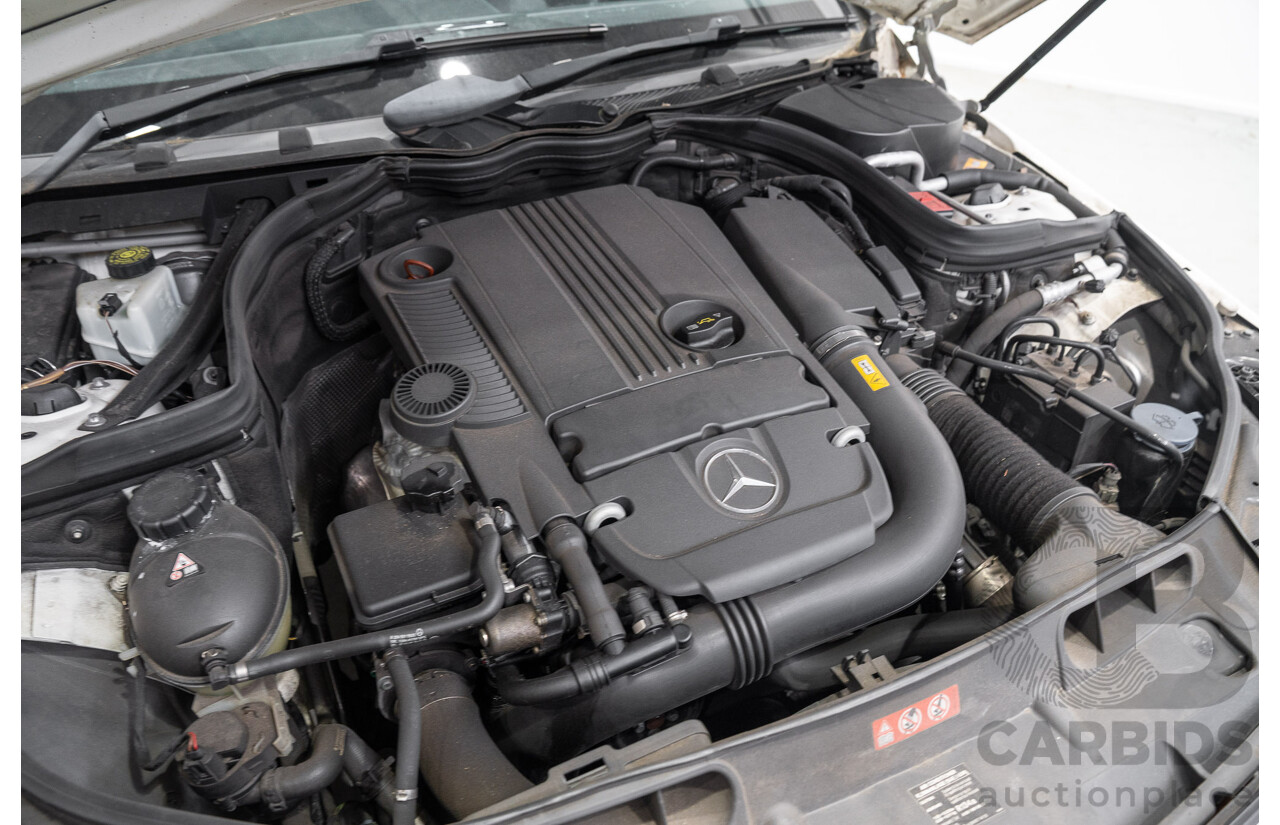 07/2013 Mercedes-Benz C200 BE W204 MY13 4d Sedan White 1.8L