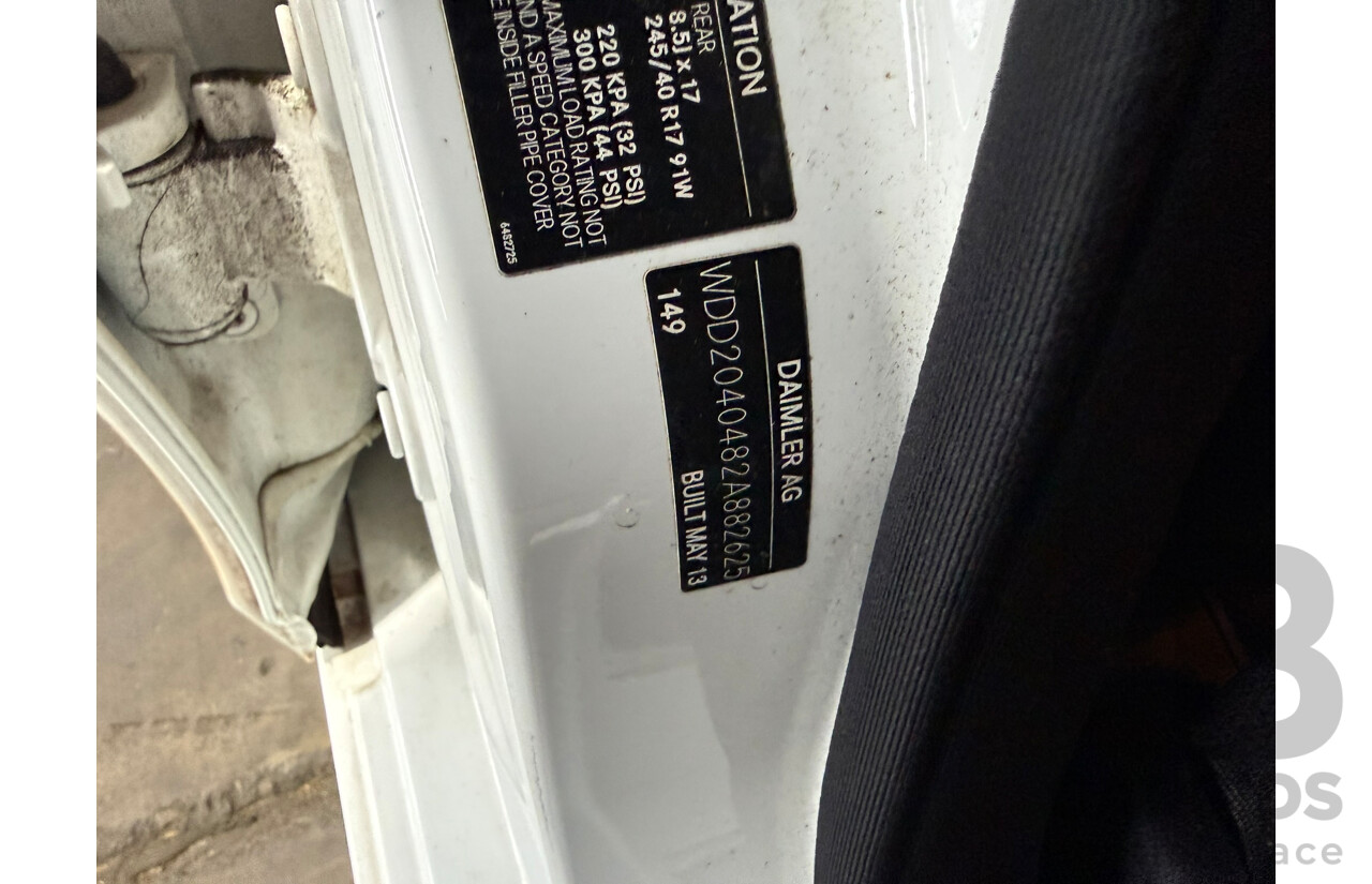 07/2013 Mercedes-Benz C200 BE W204 MY13 4d Sedan White 1.8L
