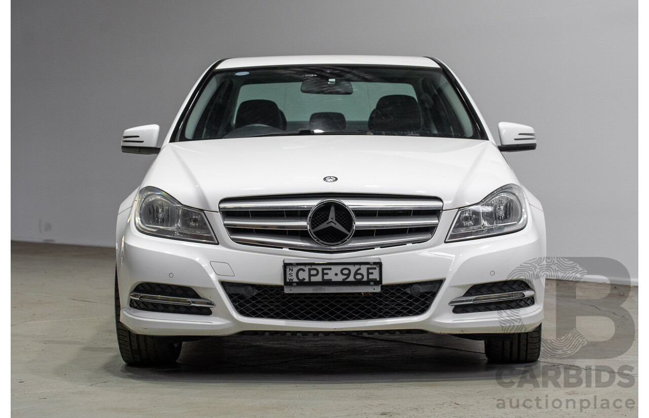 07/2013 Mercedes-Benz C200 BE W204 MY13 4d Sedan White 1.8L