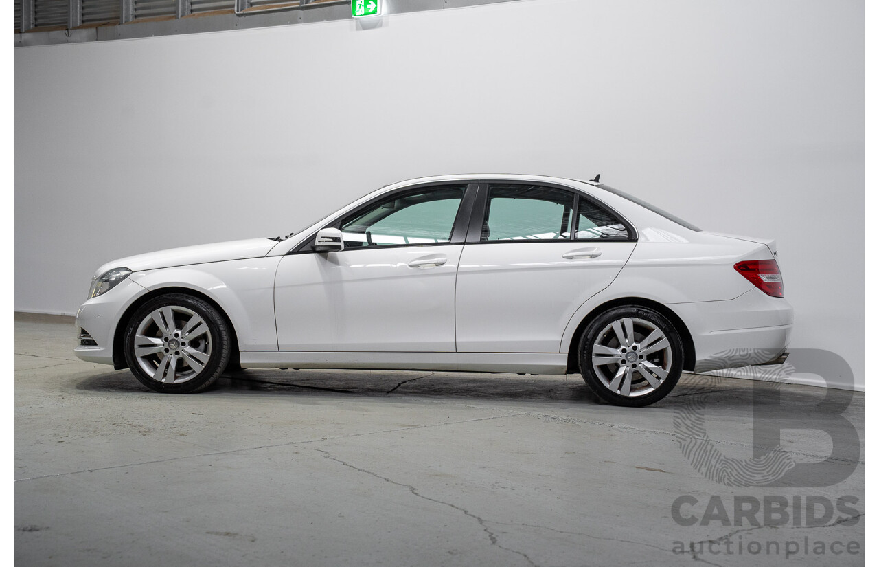 07/2013 Mercedes-Benz C200 BE W204 MY13 4d Sedan White 1.8L