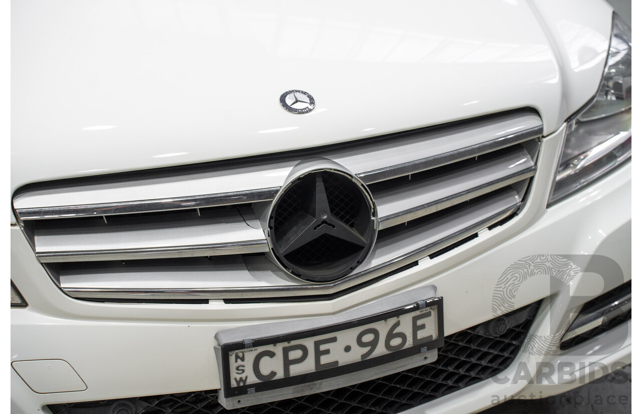 07/2013 Mercedes-Benz C200 BE W204 MY13 4d Sedan White 1.8L