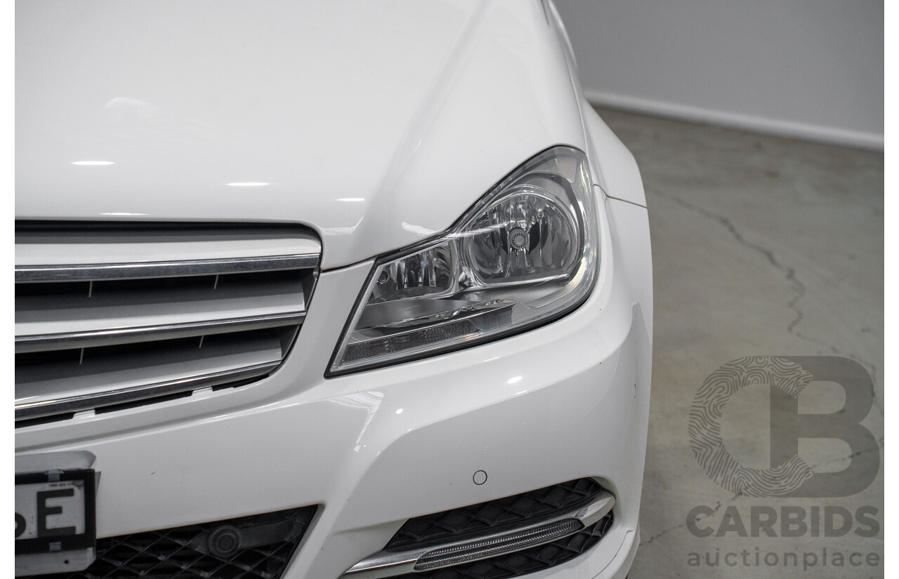 07/2013 Mercedes-Benz C200 BE W204 MY13 4d Sedan White 1.8L