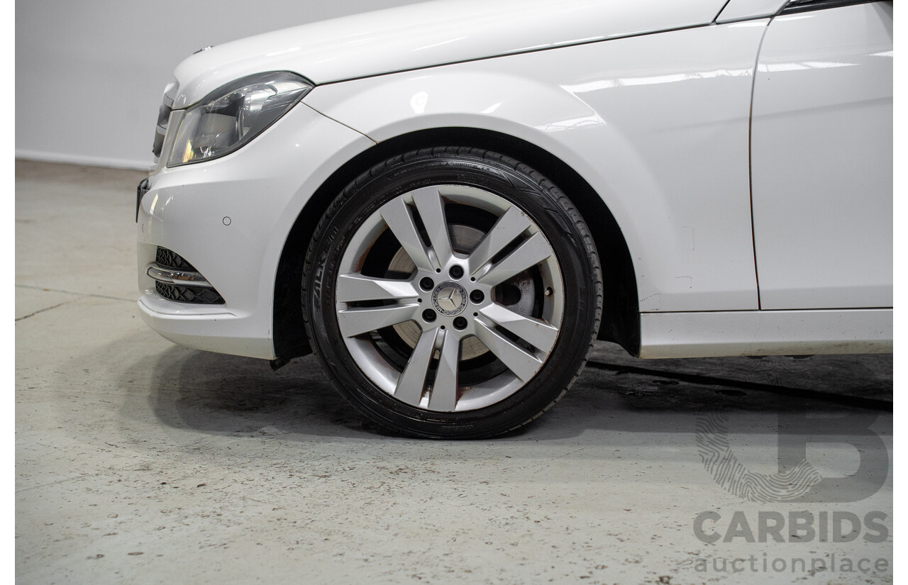 07/2013 Mercedes-Benz C200 BE W204 MY13 4d Sedan White 1.8L