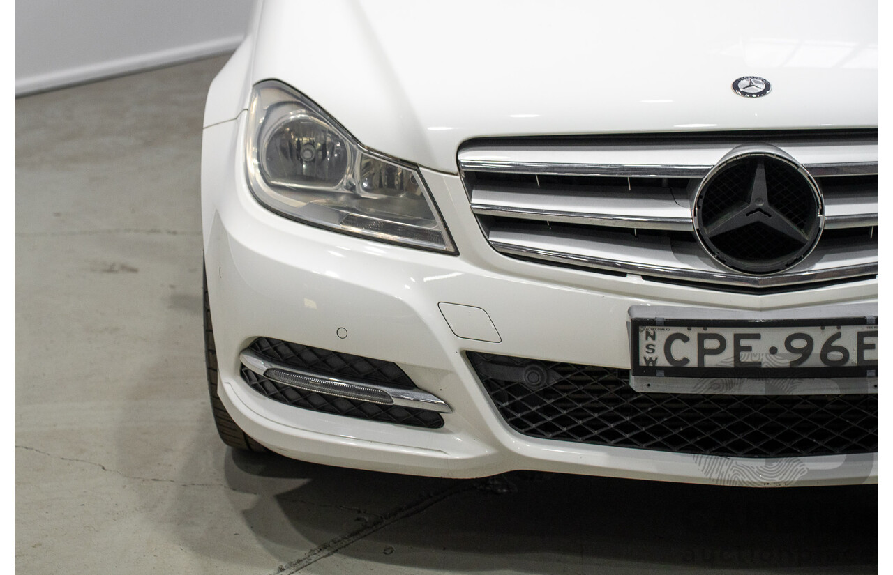 07/2013 Mercedes-Benz C200 BE W204 MY13 4d Sedan White 1.8L