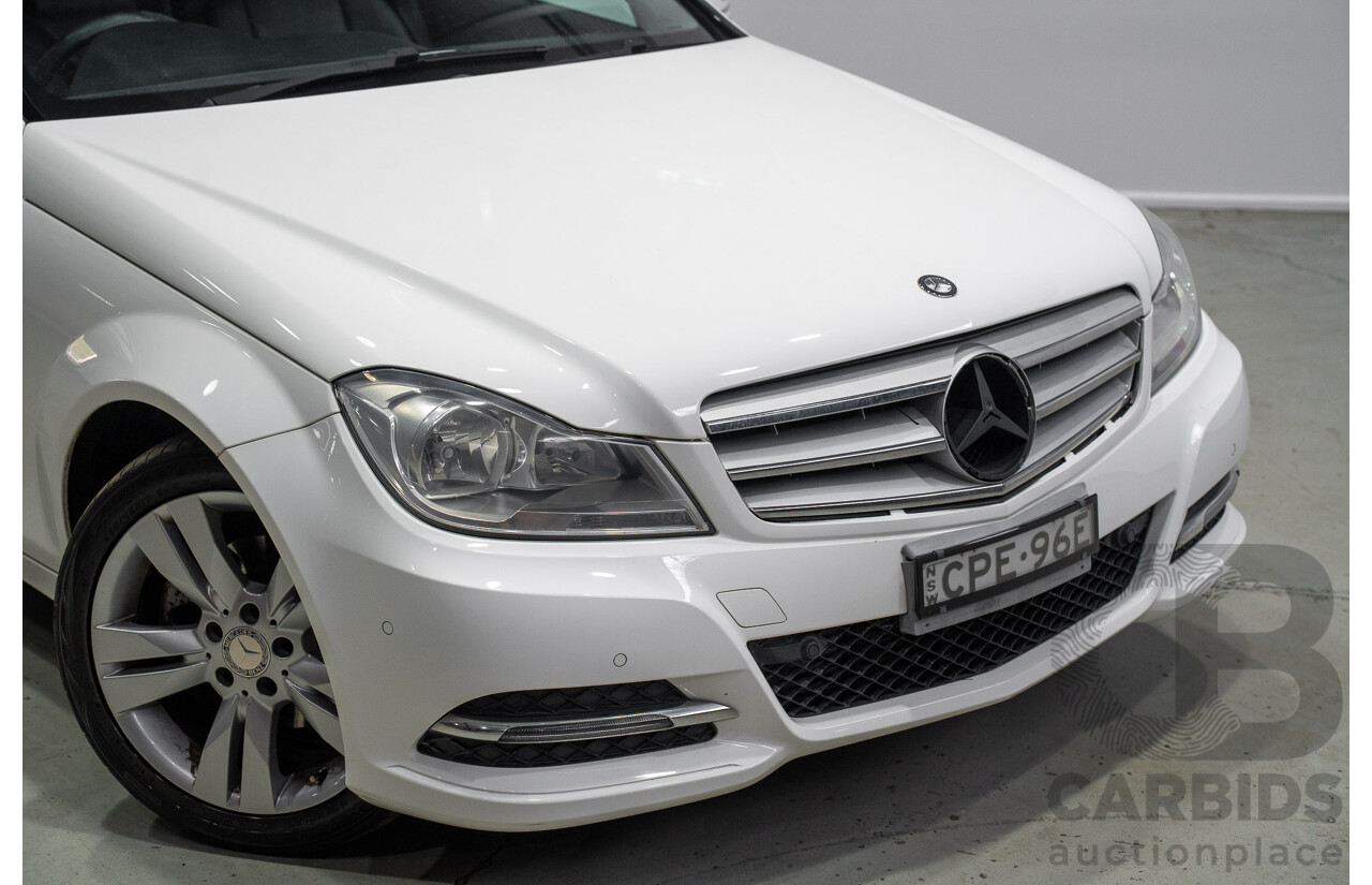 07/2013 Mercedes-Benz C200 BE W204 MY13 4d Sedan White 1.8L