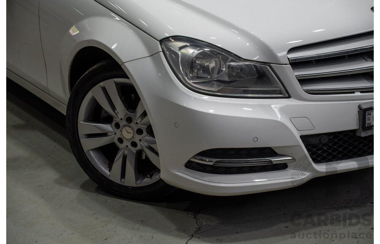 07/2013 Mercedes-Benz C200 BE W204 MY13 4d Sedan White 1.8L