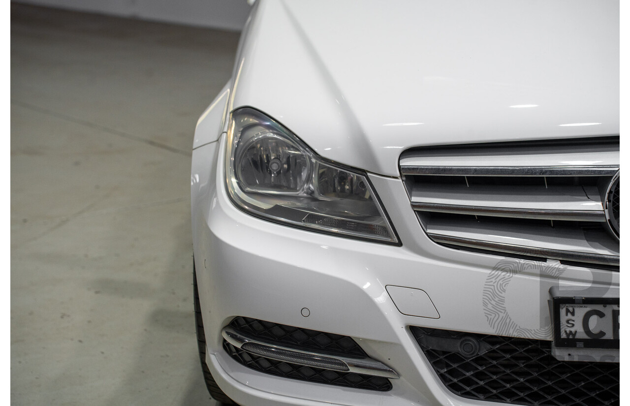 07/2013 Mercedes-Benz C200 BE W204 MY13 4d Sedan White 1.8L