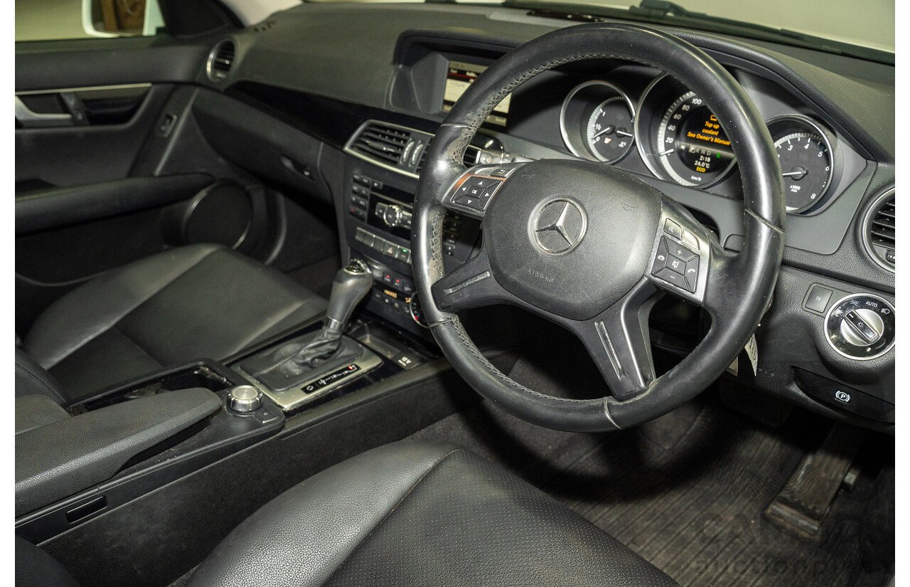 07/2013 Mercedes-Benz C200 BE W204 MY13 4d Sedan White 1.8L