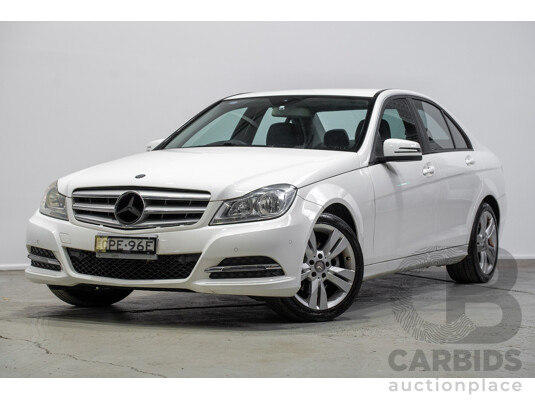 07/2013 Mercedes-Benz C200 BE W204 MY13 4d Sedan White 1.8L