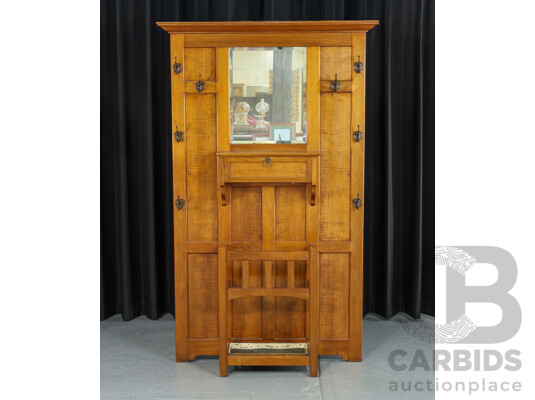 Wooden Cedar Hall Stand