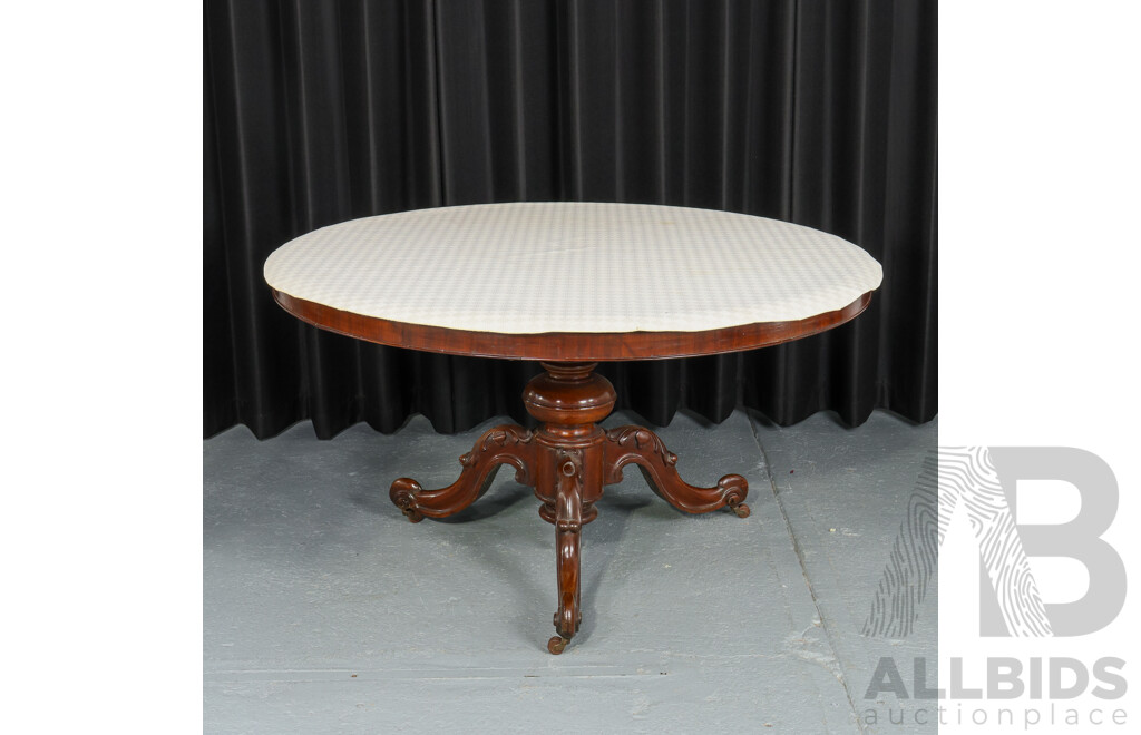 Mahogany Round Dining Table