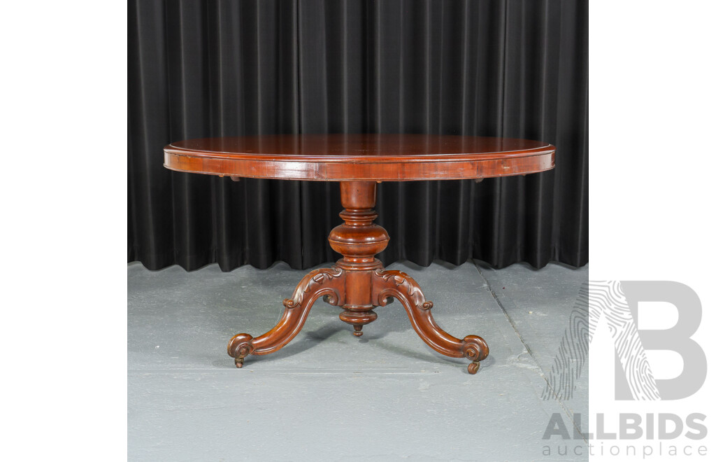 Mahogany Round Dining Table