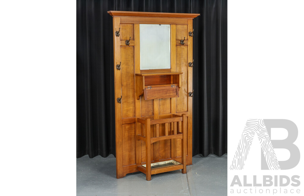 Wooden Cedar Hall Stand