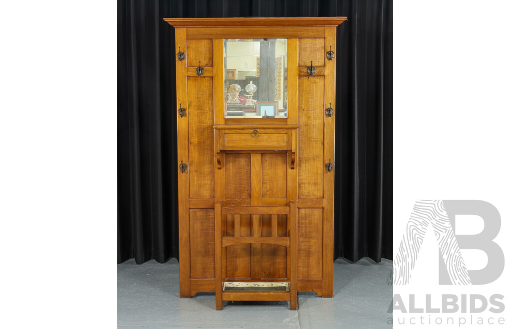 Wooden Cedar Hall Stand