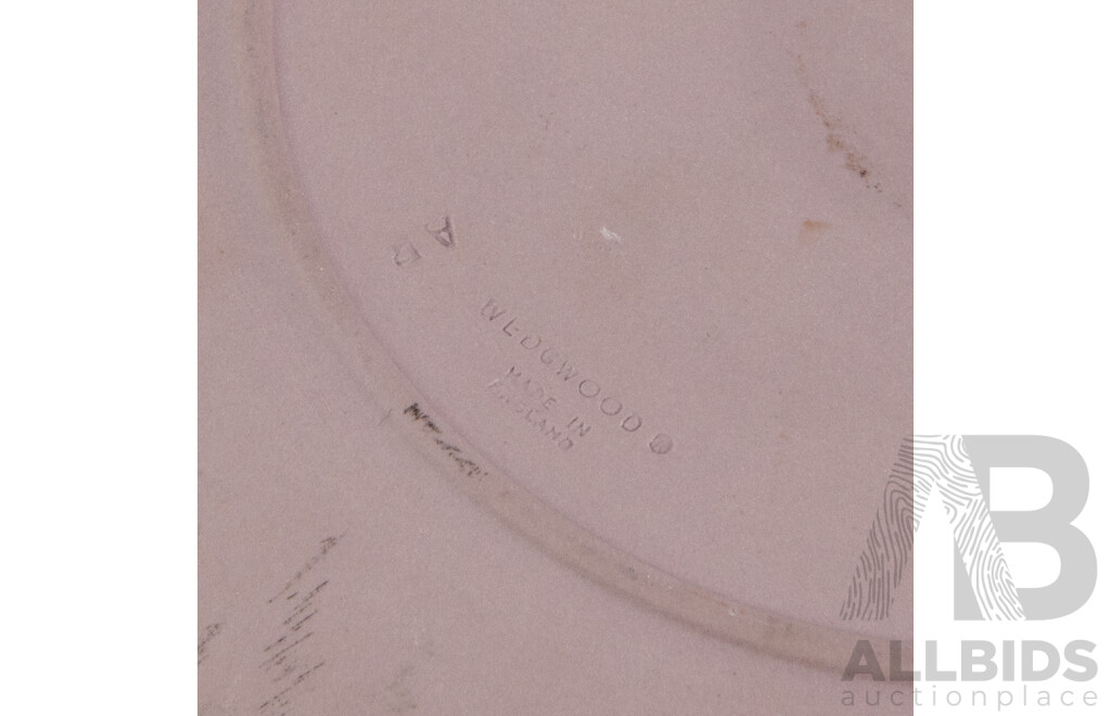 Pair of Wedgewood White on Lilac Display Plates