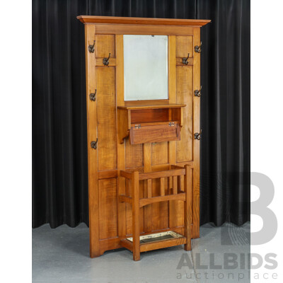 Wooden Cedar Hall Stand