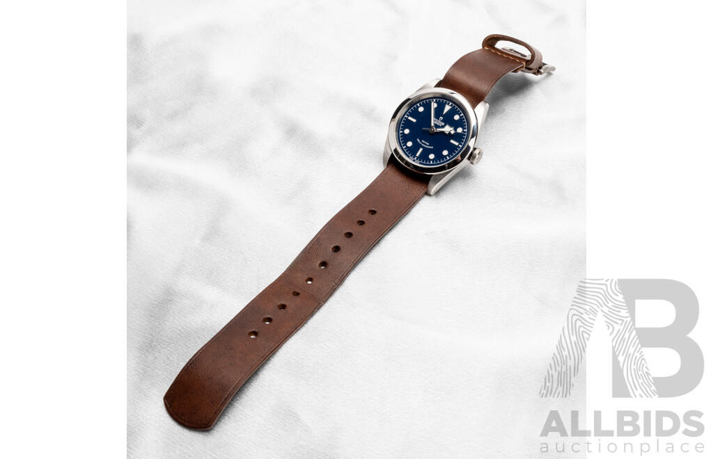 Swiss Made Tudor Heritage Black Bay 41 Blue Face Automatic, Like New Condition with Box & Papers - 79540