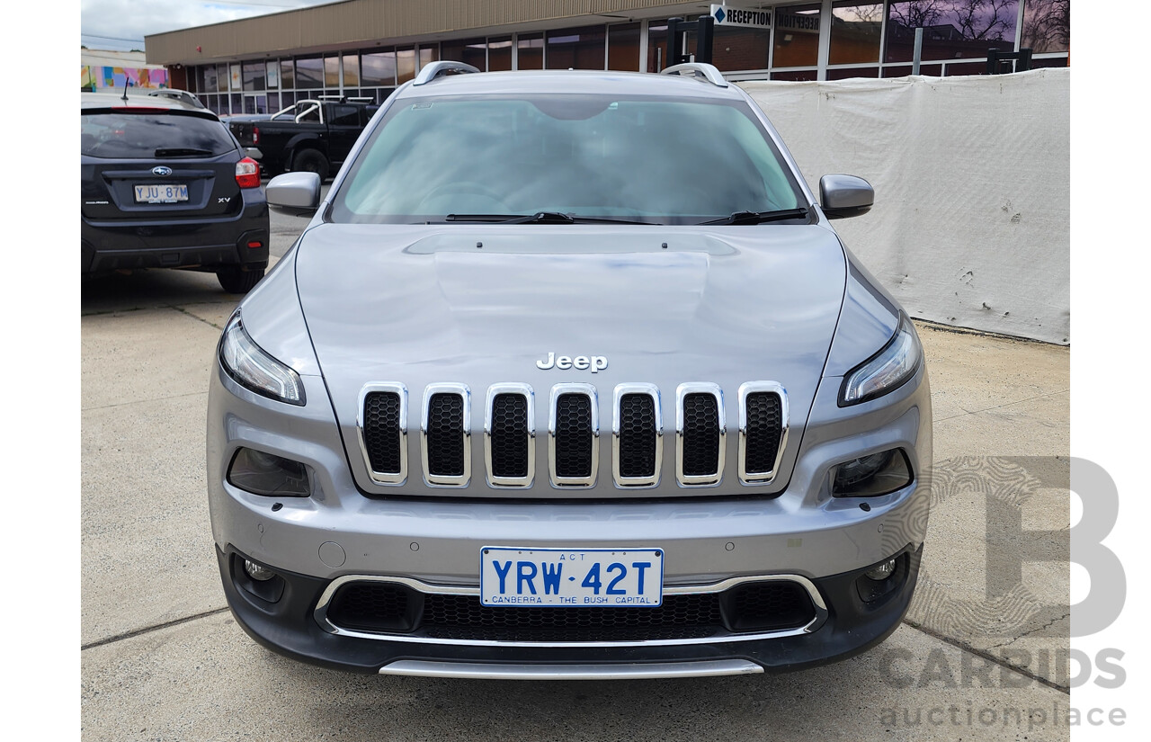 09/2017 Jeep Cherokee Limited (4x4) KL MY17 4d Wagon Silver 3.2L