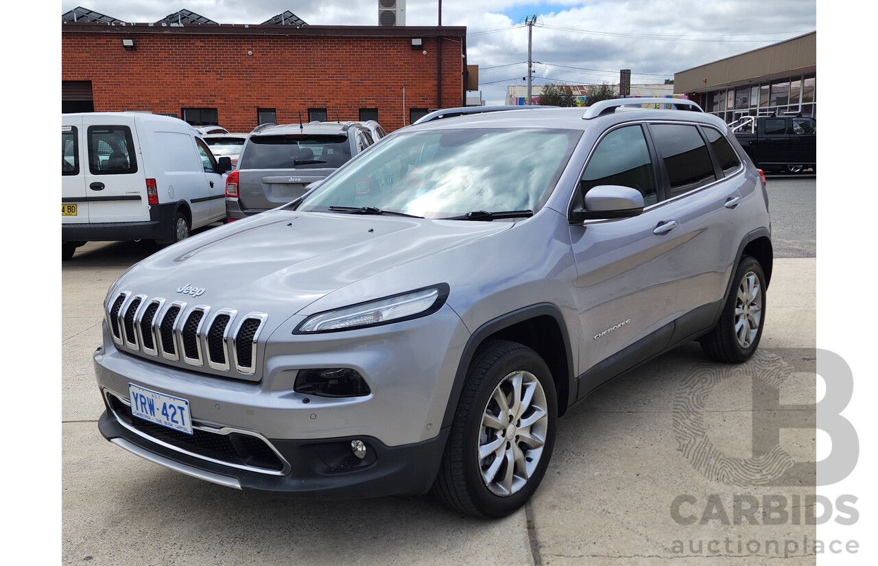 09/2017 Jeep Cherokee Limited (4x4) KL MY17 4d Wagon Silver 3.2L