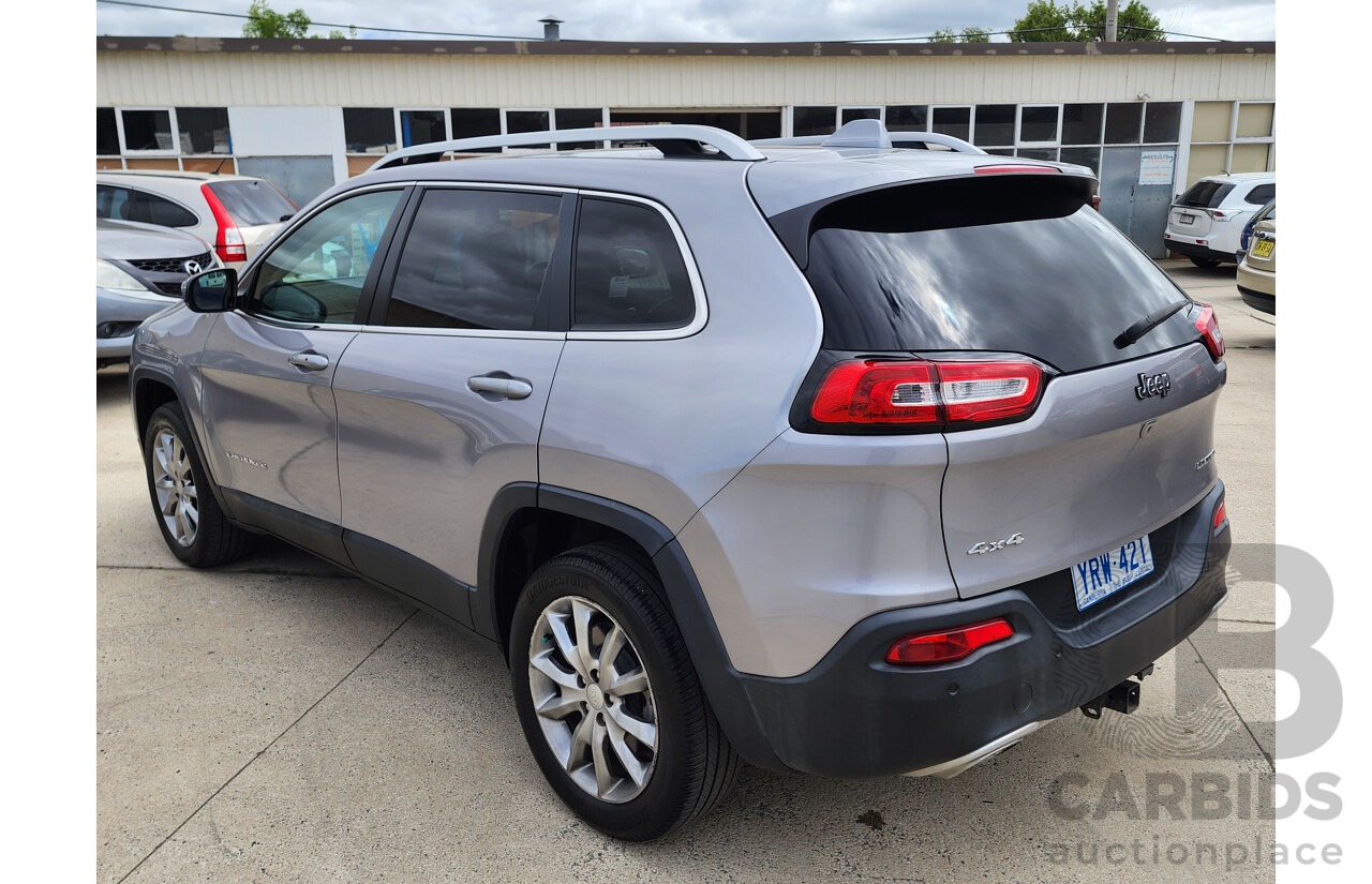 09/2017 Jeep Cherokee Limited (4x4) KL MY17 4d Wagon Silver 3.2L