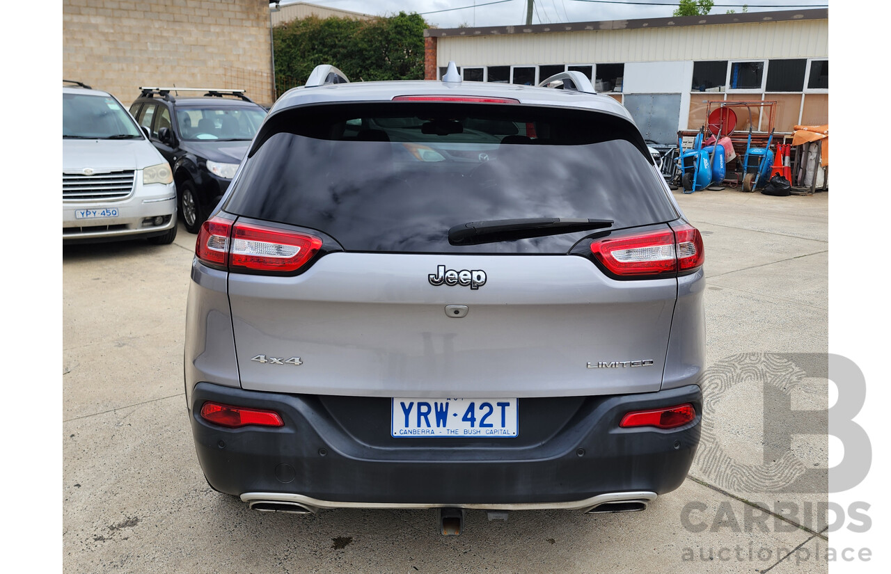 09/2017 Jeep Cherokee Limited (4x4) KL MY17 4d Wagon Silver 3.2L