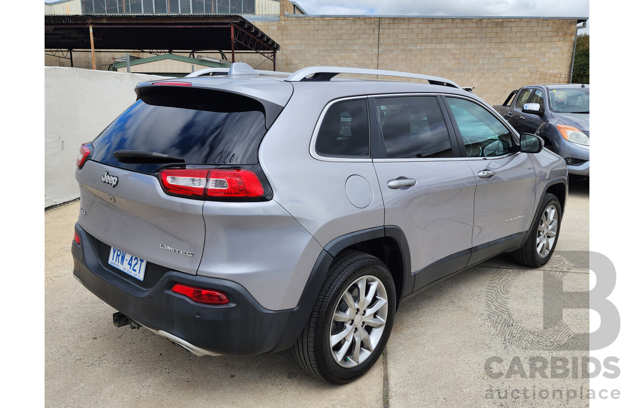 09/2017 Jeep Cherokee Limited (4x4) KL MY17 4d Wagon Silver 3.2L