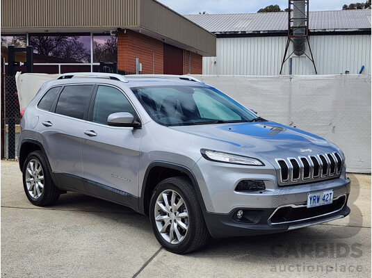 09/2017 Jeep Cherokee Limited (4x4) KL MY17 4d Wagon Silver 3.2L