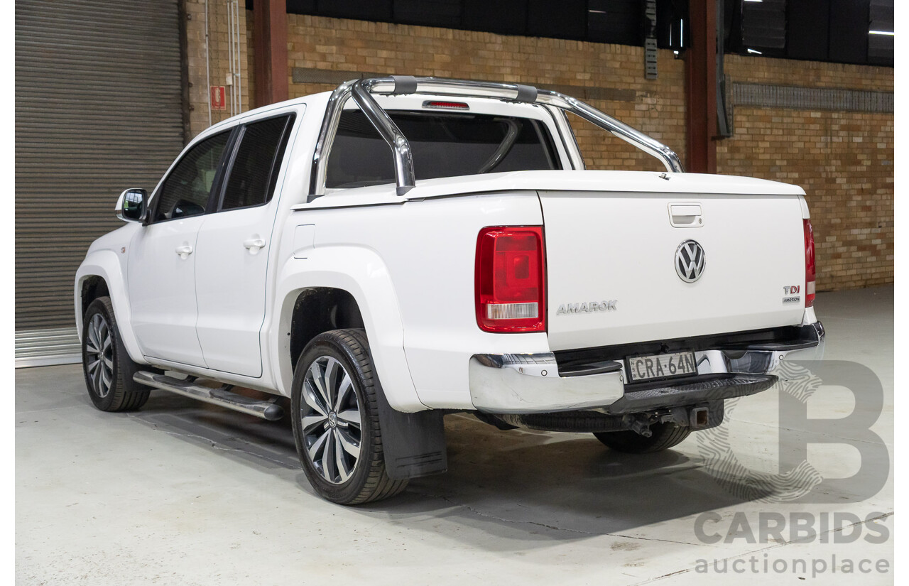05/2014 Volkswagen Amarok TDI420 HIGHLINE (4x4) 2H MY14 Dual Cab Utility White 2.0L