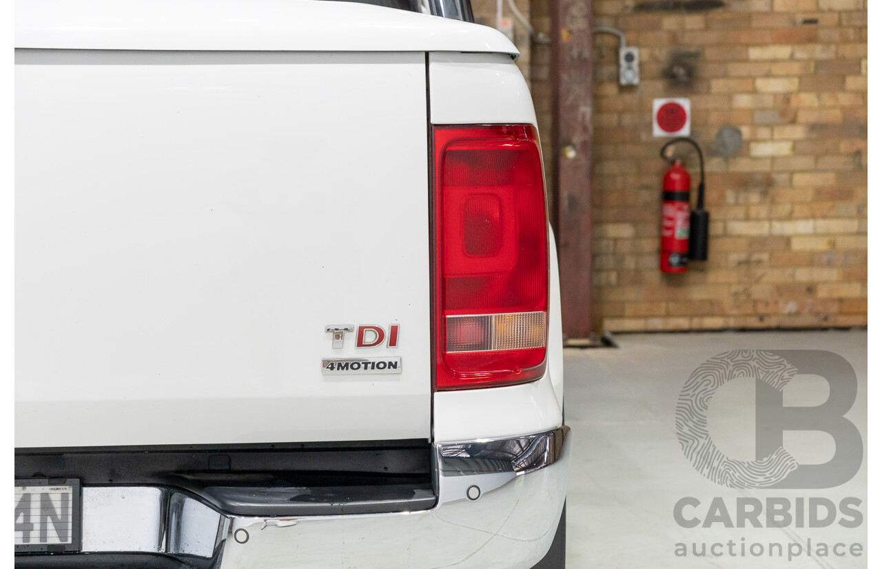 05/2014 Volkswagen Amarok TDI420 HIGHLINE (4x4) 2H MY14 Dual Cab Utility White 2.0L