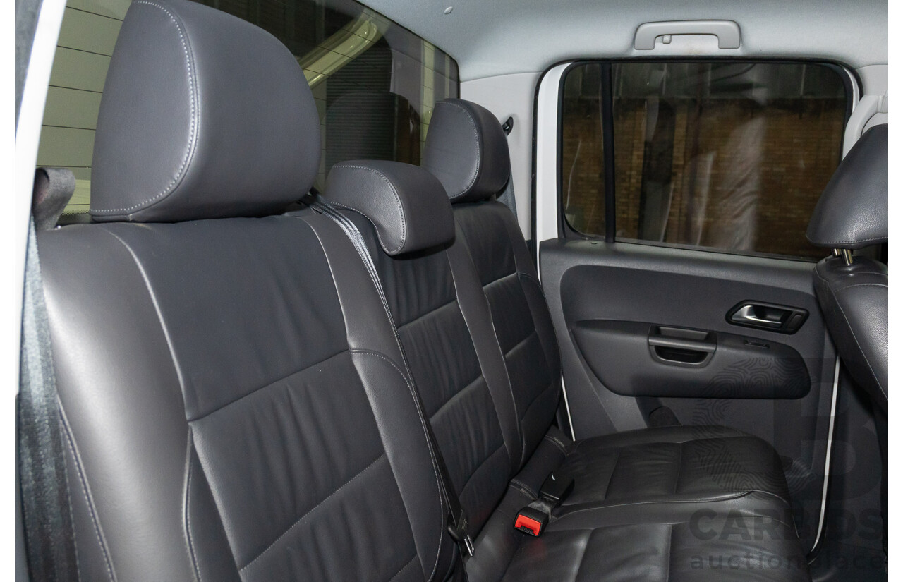 05/2014 Volkswagen Amarok TDI420 HIGHLINE (4x4) 2H MY14 Dual Cab Utility White 2.0L