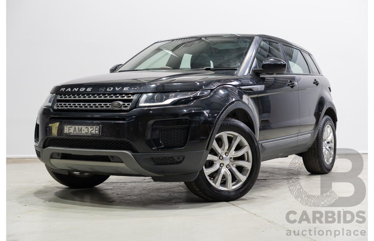 03/2019 Range Rover Evoque Td4 110KW SE (AWD) L538 MY19 5d Wagon Santorini Black 2.0L