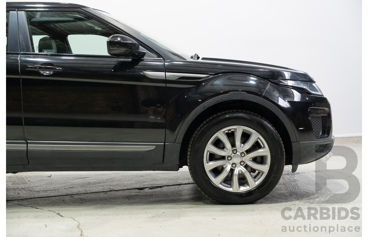 03/2019 Range Rover Evoque Td4 110KW SE (AWD) L538 MY19 5d Wagon Santorini Black 2.0L