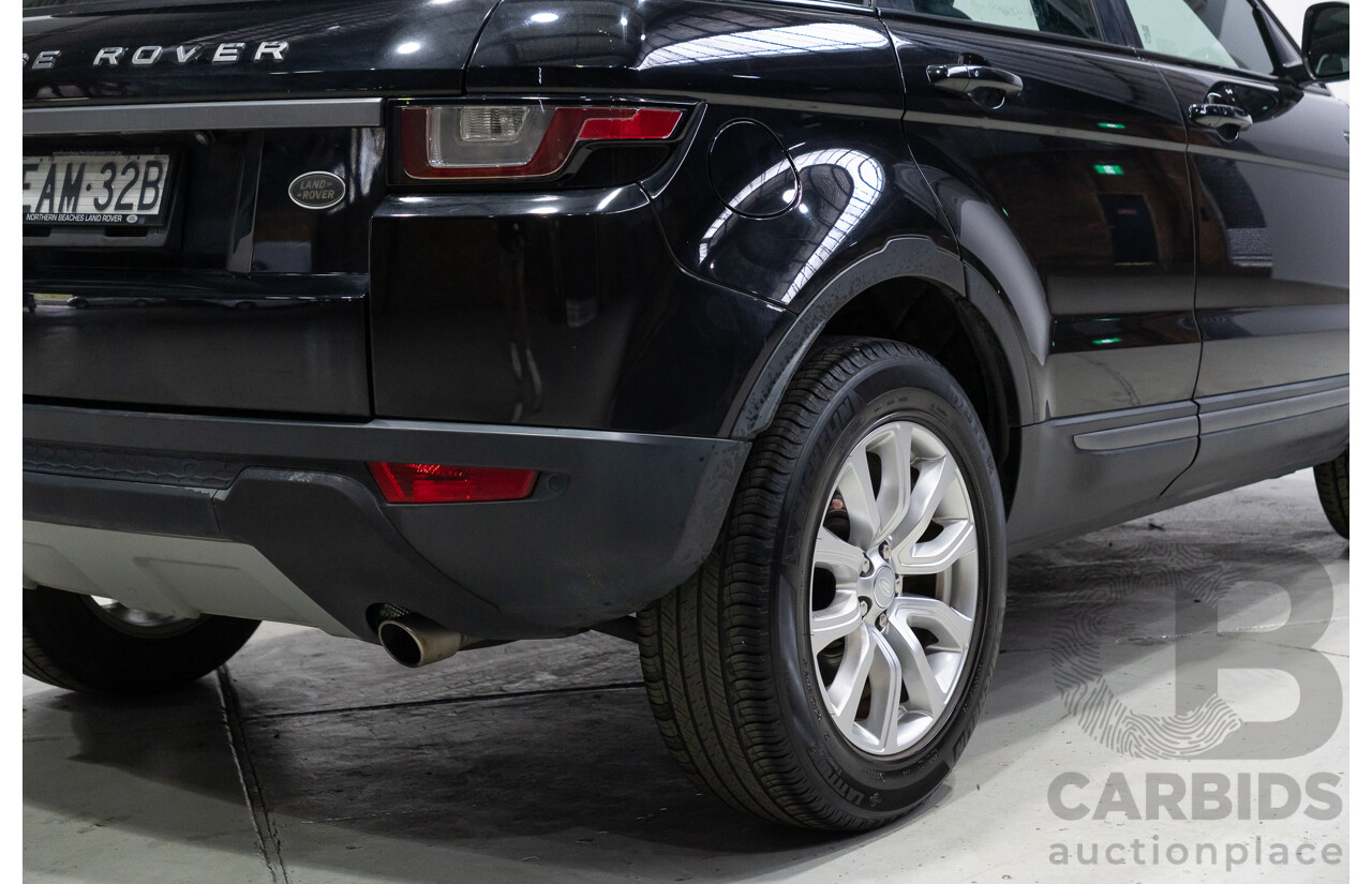 03/2019 Range Rover Evoque Td4 110KW SE (AWD) L538 MY19 5d Wagon Santorini Black 2.0L