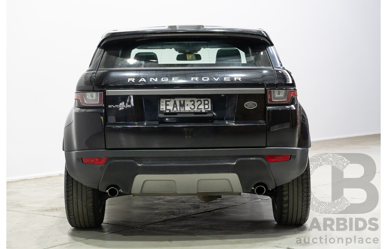 03/2019 Range Rover Evoque Td4 110KW SE (AWD) L538 MY19 5d Wagon Santorini Black 2.0L